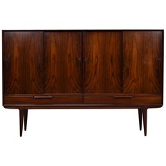 'Model 13' rosewood highboard by Gunni Omann for Omann Jun, Denmark, 1960s