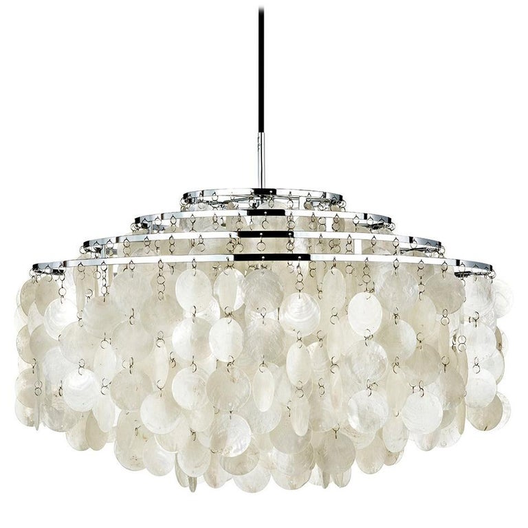 Fun 10DM Mother of Pearl Pendant Light by Verner Panton ...