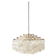 Fun 10DM Seashell Pendant with Brass Finish by Verner Panton Quickship