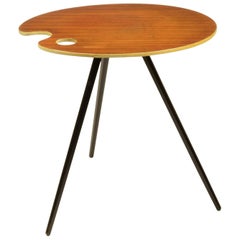 Table d'appoint en palette d'artistes des années 1950 dans le style de Lucien de Roeck