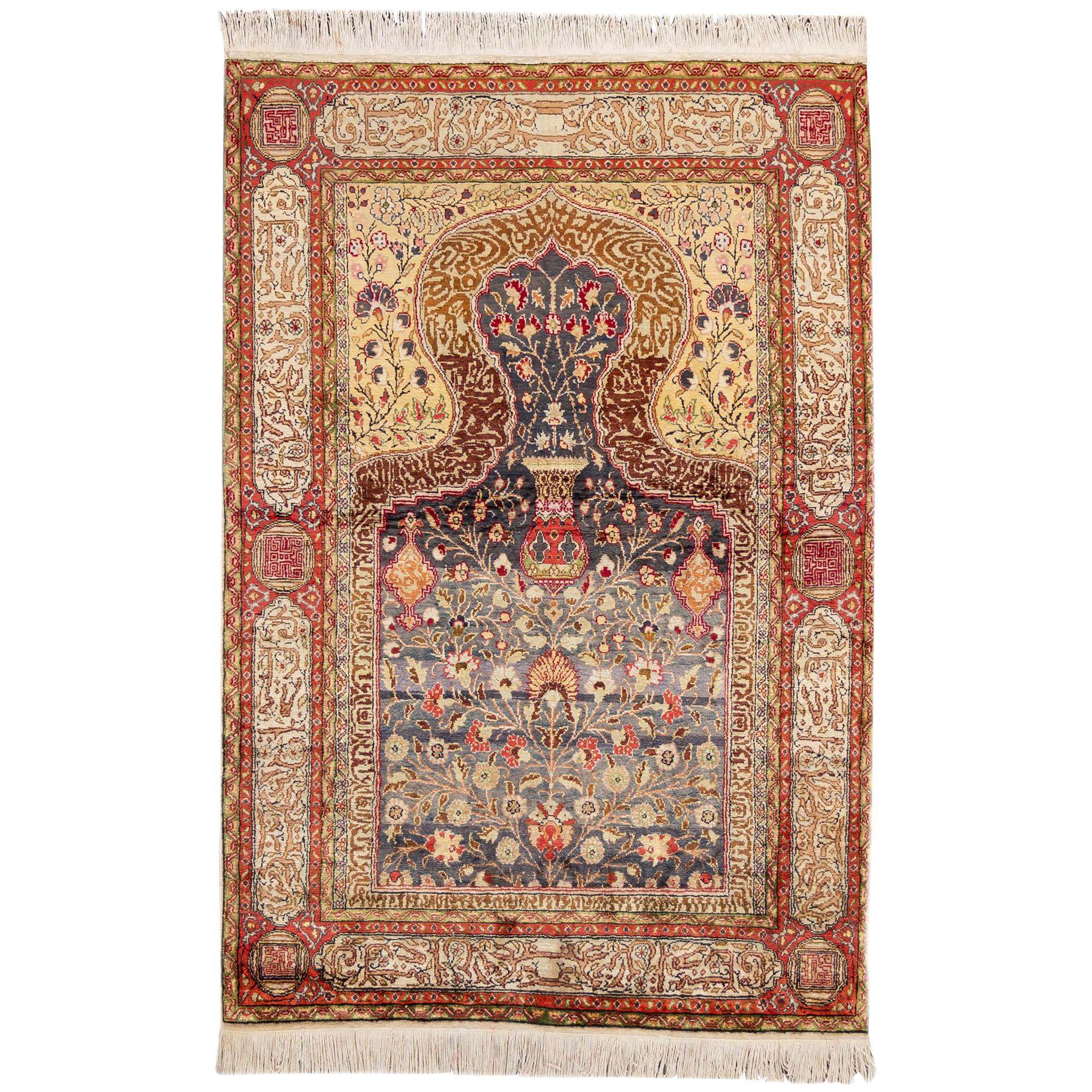 Early 20th Century Turkish Scatter Rug For Sale