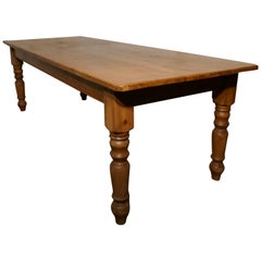 Retro Large French Farmhouse Pine Table