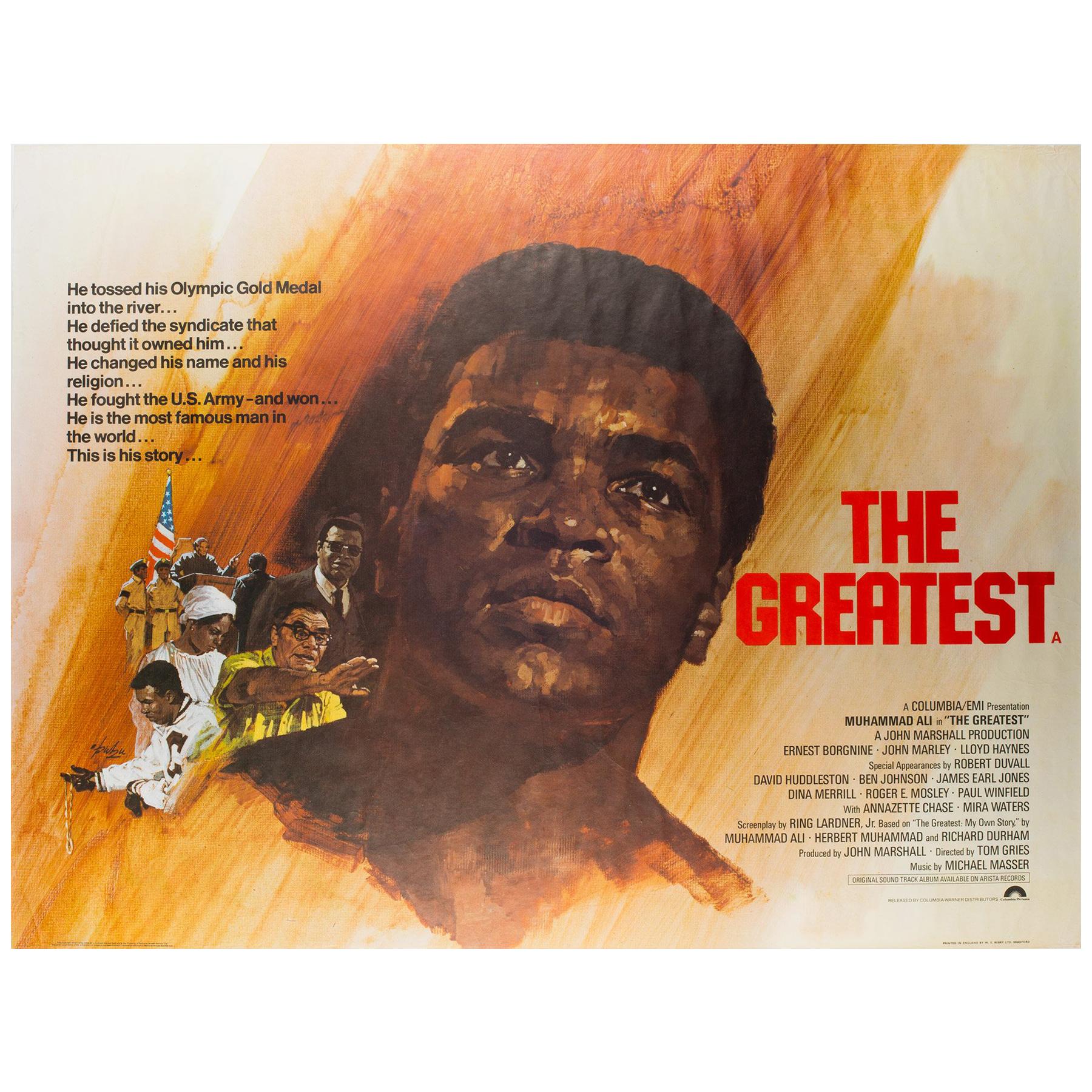 Greatest, Muhammad Ali British Film Poster, 1966, Arnaldo Putzu