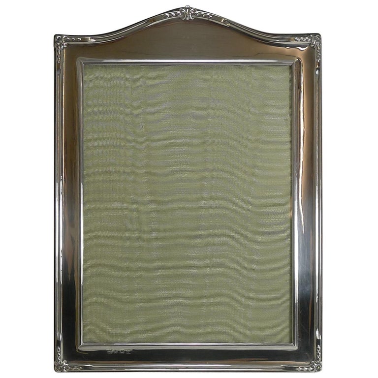 Large English Sterling Silver Picture / Photograph Frame, 1922 at 1stdibs
