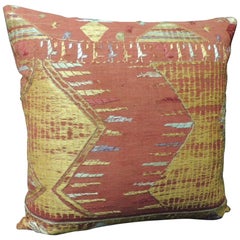 Antique Textile "Phulkari" Embroidered Linen Decorative Pillow