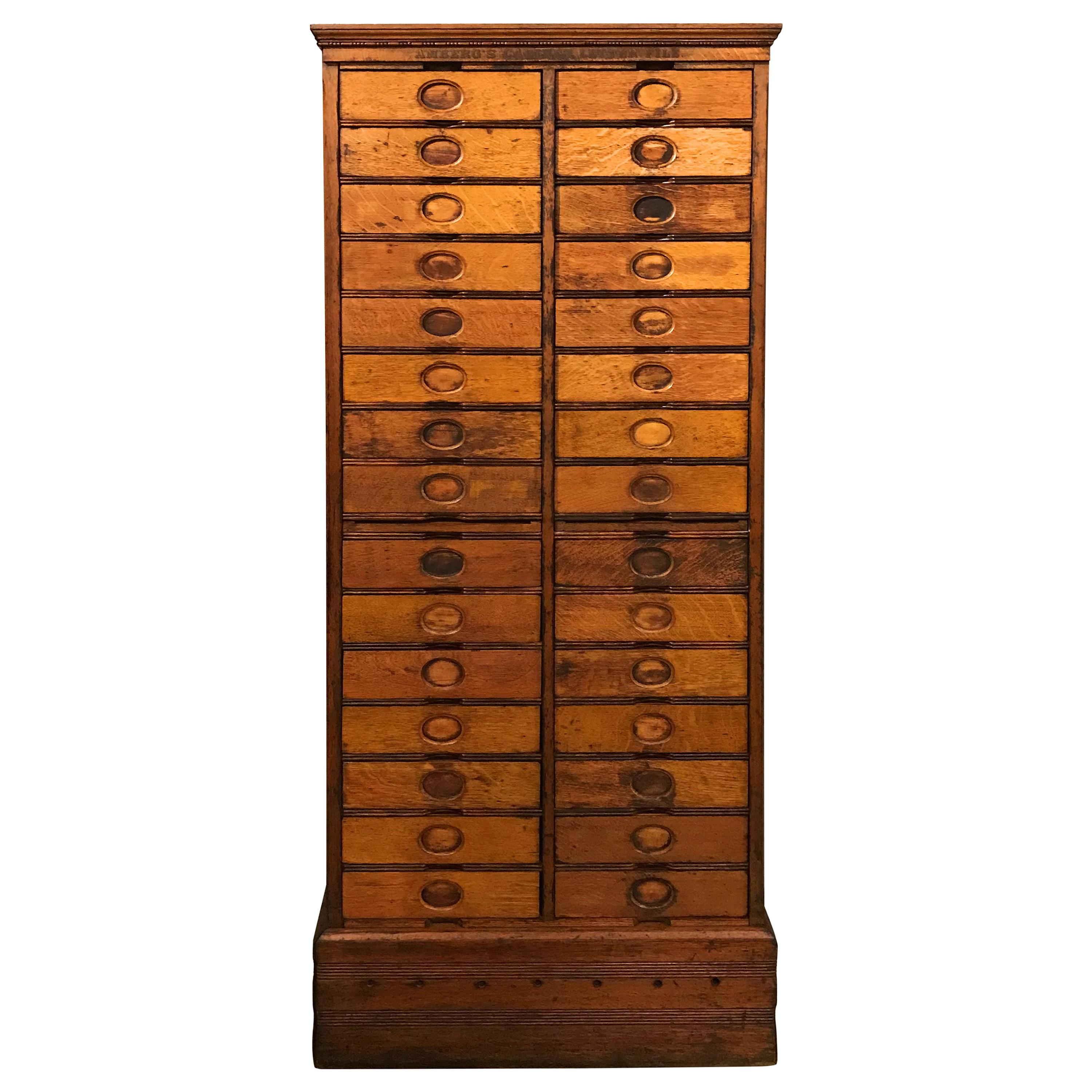 Amberg’s Imperial Letter File Multi-Drawer Cabinet, circa 1920