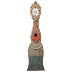 Antique Rococo Long Case Clock from Kousta Sweden