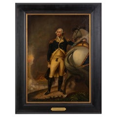 « George Washington at Dorchester Heights » d'après Gilbert Stuart, huile sur toile