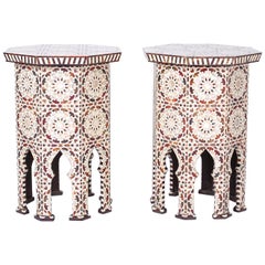 Pair of Moorish Octagon Tables or Stands
