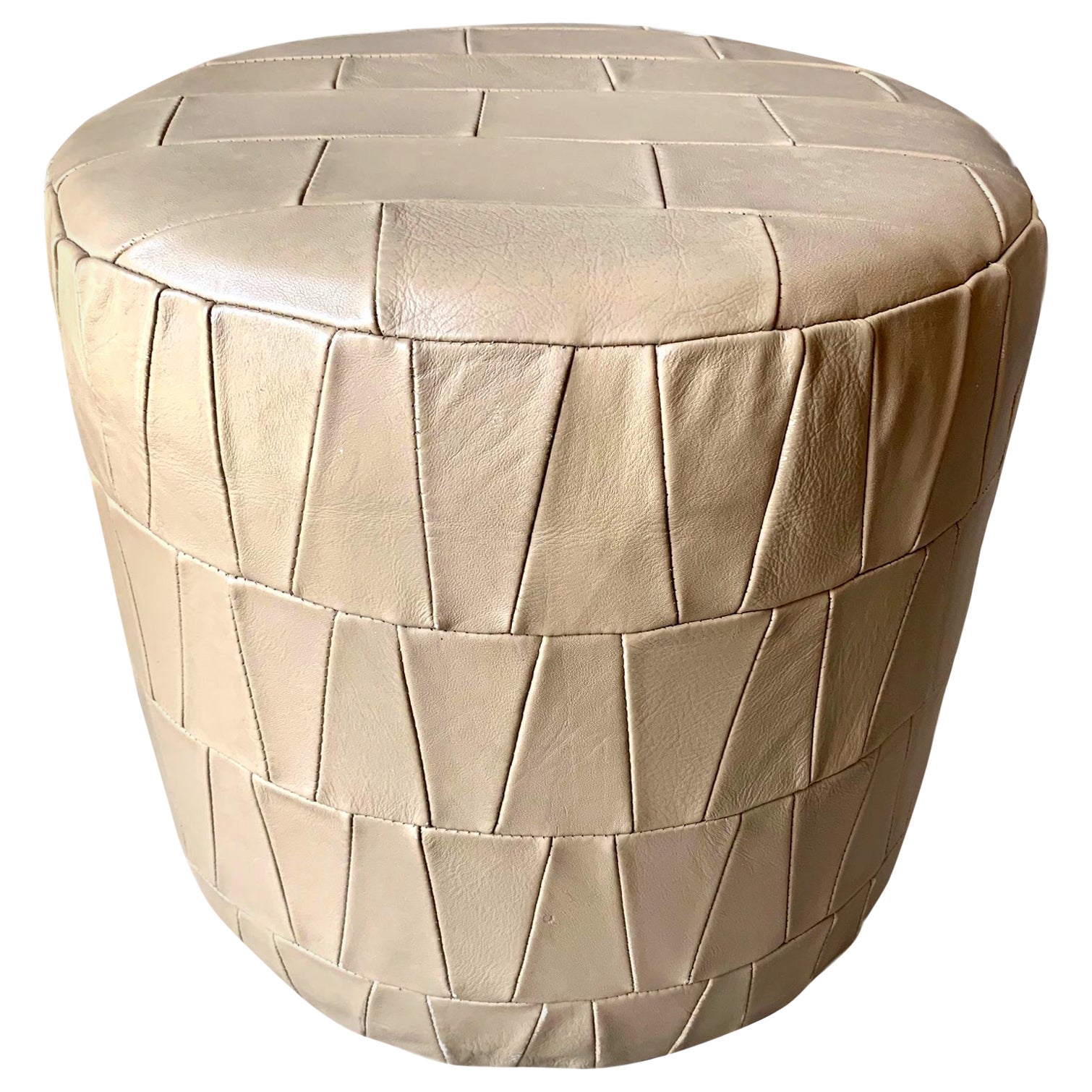 Pair of Leather Cube Ottomans by De Sede at 1stDibs
