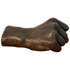 Model of a Human Fist in Bronze, by the Roman Bronze Works NY