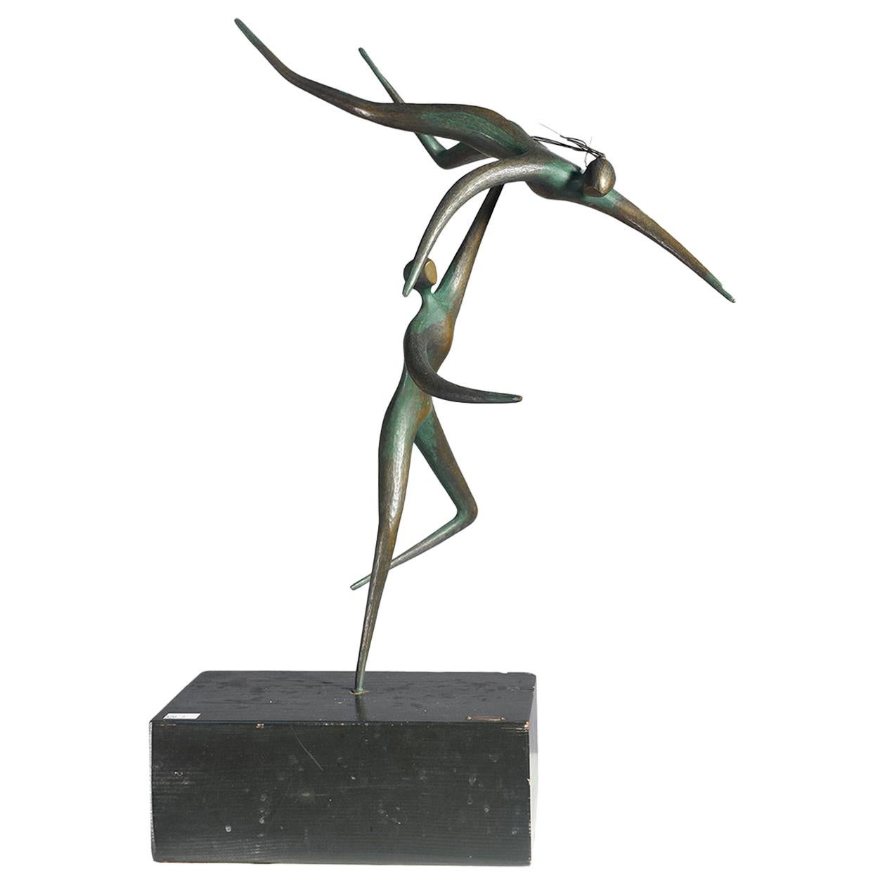 "The Dancers" Bronze Sculpture by Curtis Jere