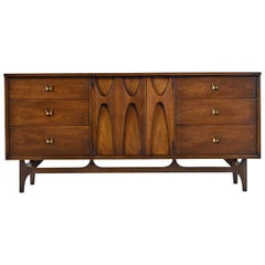 Retro Broyhill Brasilia Triple Dresser Credenza, 1960s