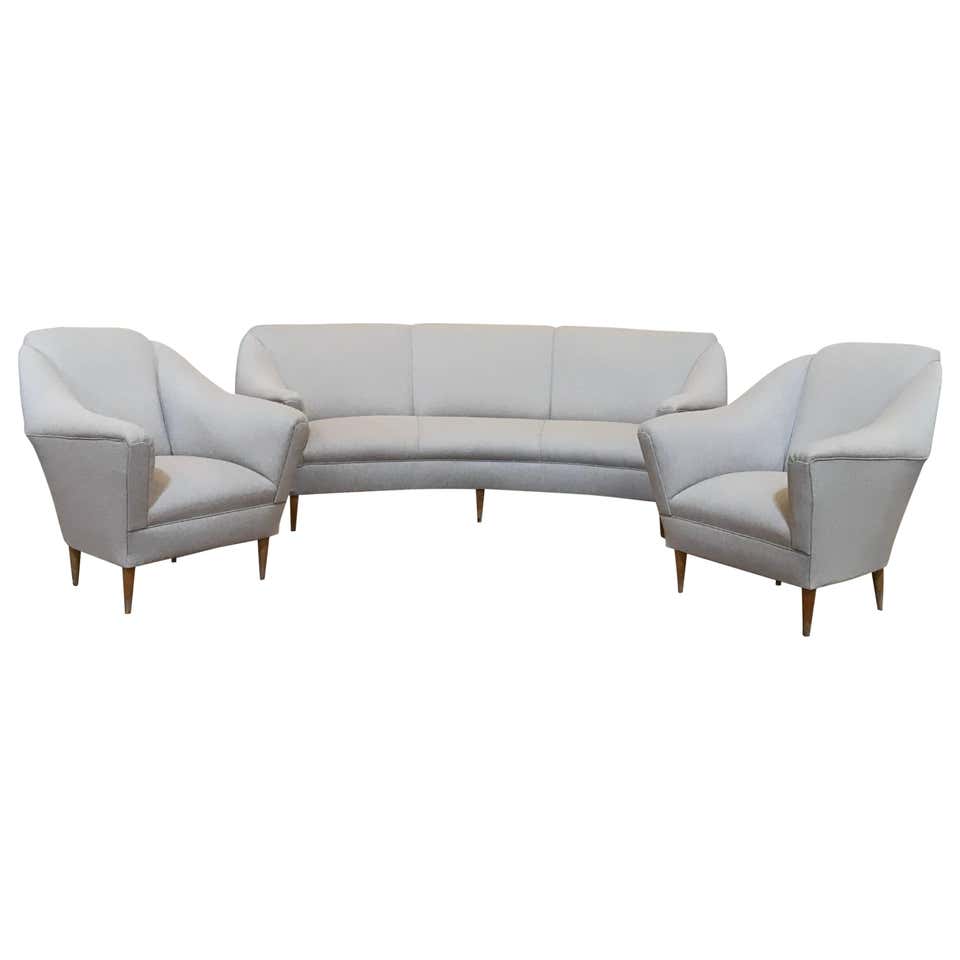 Ico Parisi Style Freeform Sofa For Sale at 1stDibs