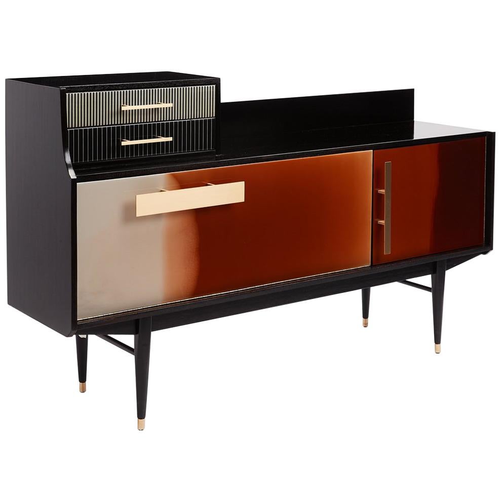 Baxter Bea Cabinet in Dark Stain & Natural-Oil Finished Rosewood by Draga