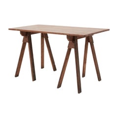 Used French Sawhorse Table