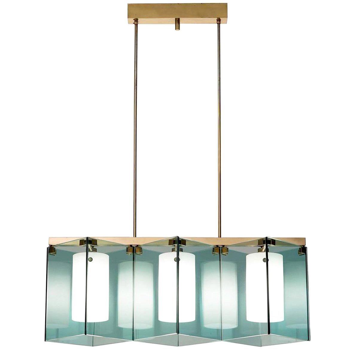 Max Ingrand Large Chandelier for Fontana Arte, Model 2128, Italy, 1964 For Sale