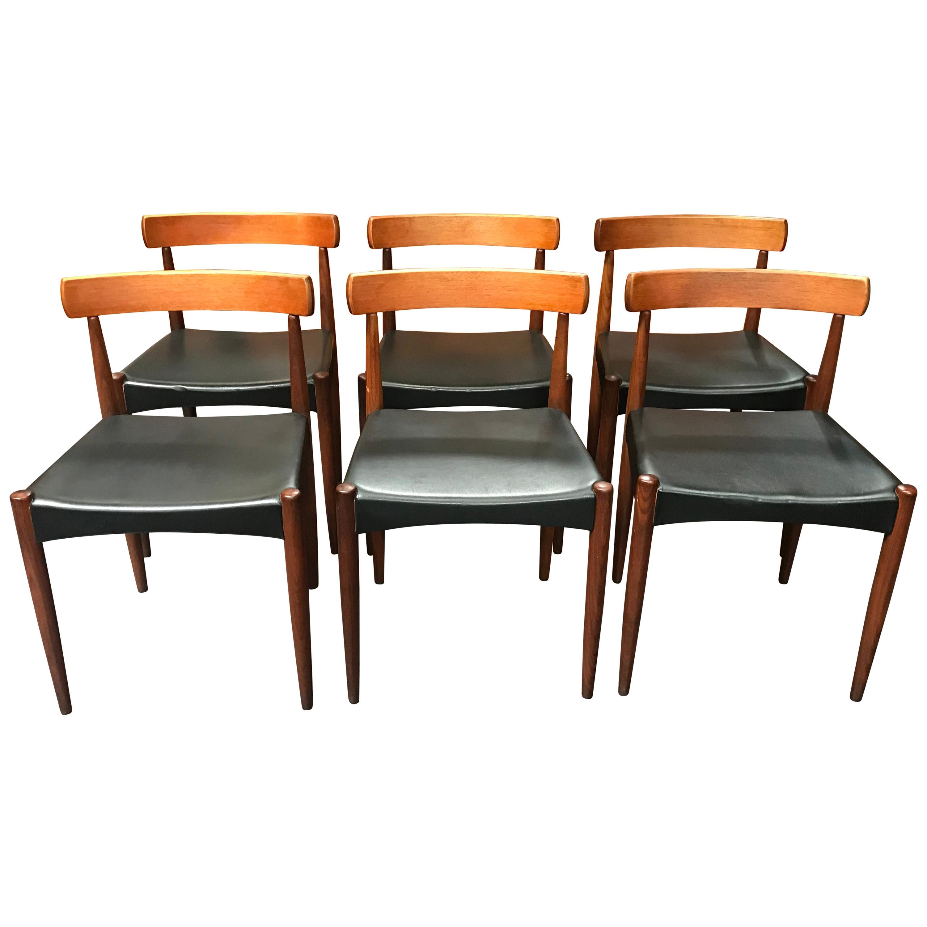 Danish Midcentury Dining Chairs by Arne Hovmand Olsen for Mogens Kold, Set of 6 For Sale