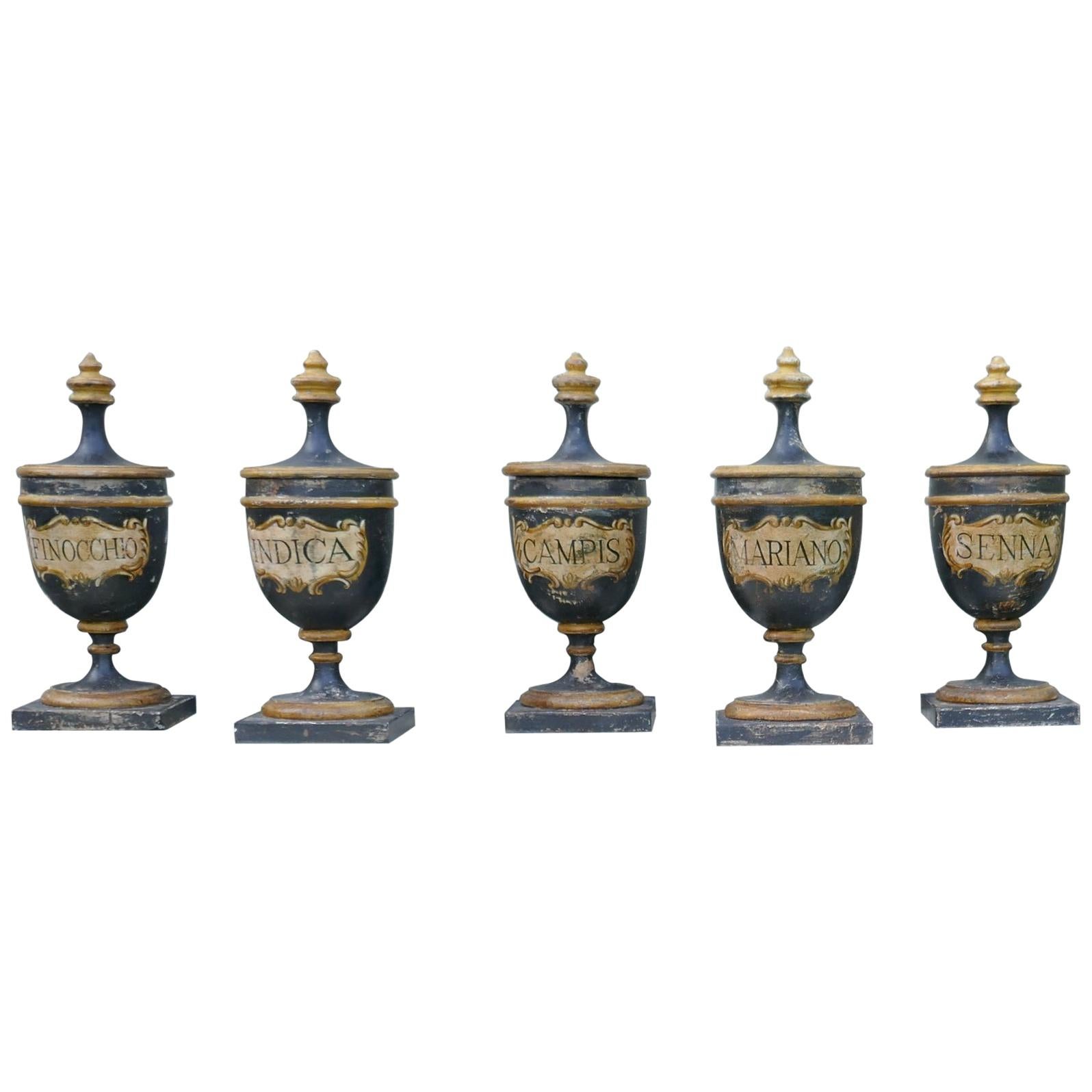 Set of 18th Century Sicilian Apothecary’s Jars