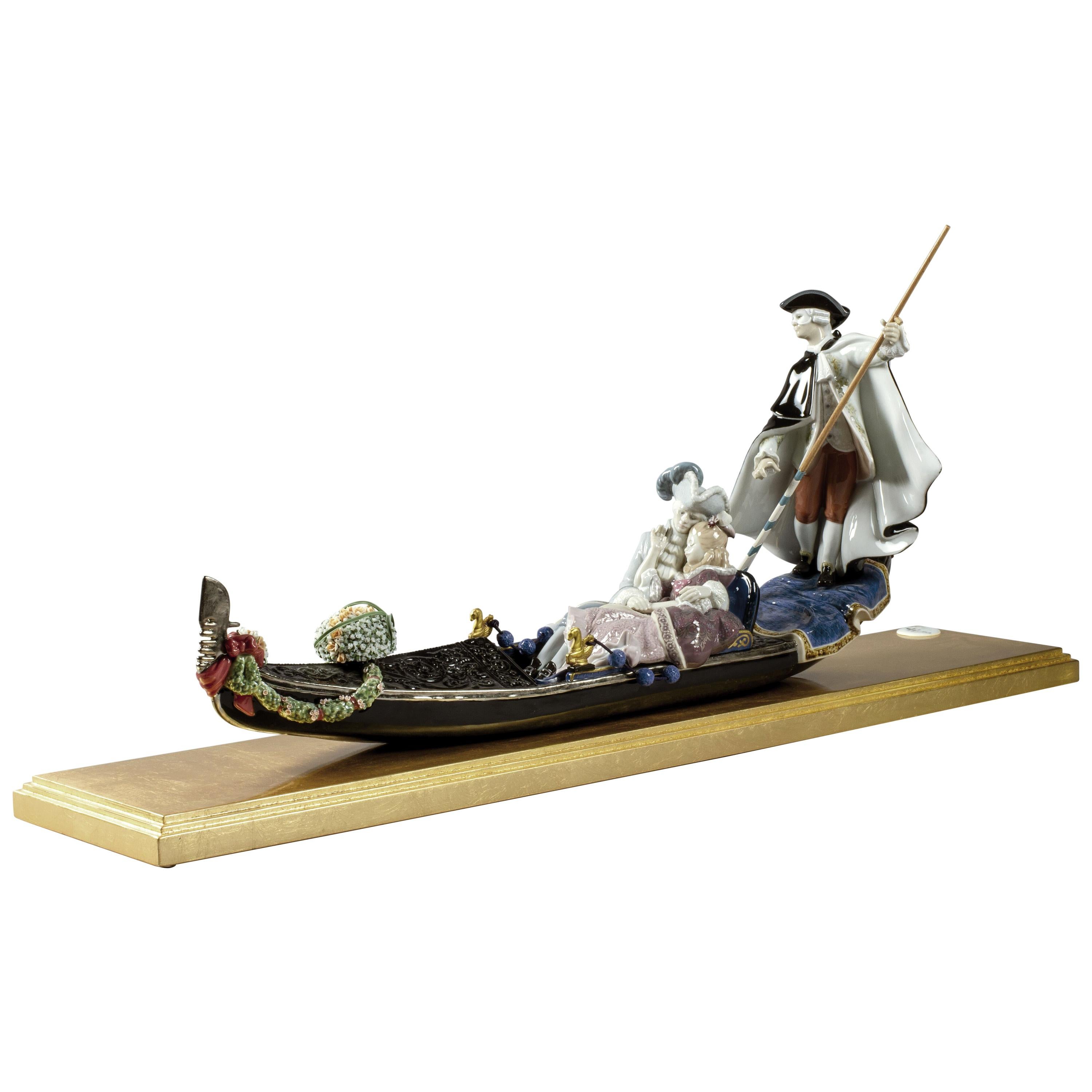 Gondola in Venice Sculpture, Limited Edition For Sale