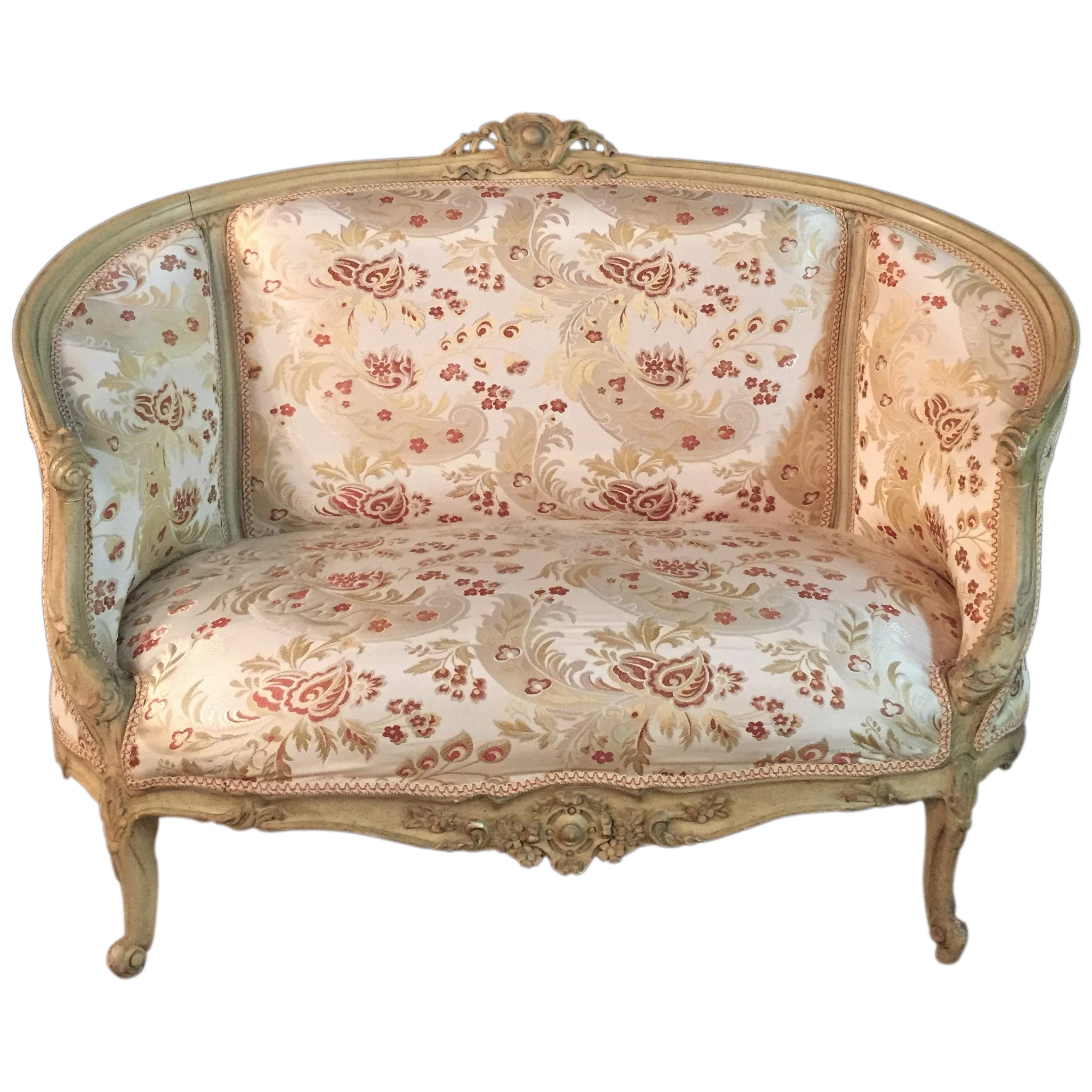 Französisches Sofa des 20. Jahrhunderts im Louis- Quinze-Stil im Angebot