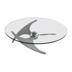 Vintage Propeller Table by Luciano Campanini, 1973