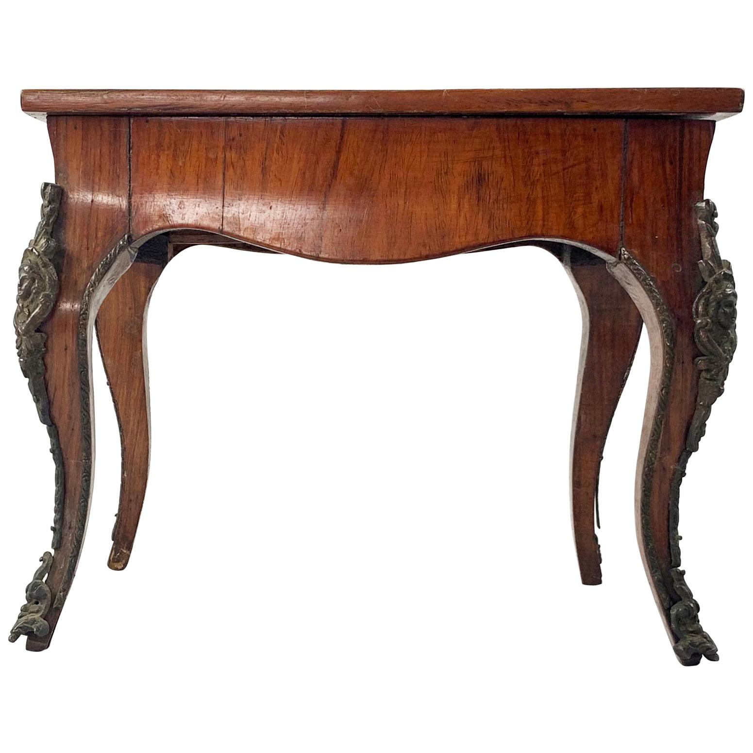 19th Century French Walnut Miniature Table For Sale