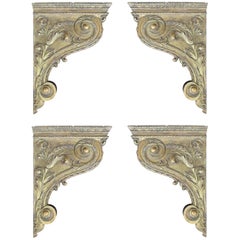 Set of Four 18th Century French Giltwood Corbels / Brackets