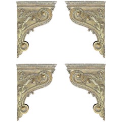 Set of Four 18th Century French Giltwood Corbels / Brackets