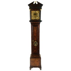 Antique 18th Century Dutch Marquetry Tall Clock
