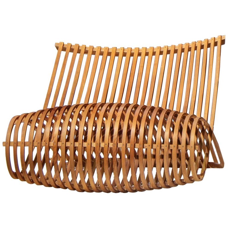 Marc Newson Wooden Slatted Lounge Chair