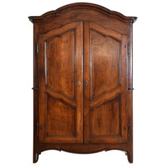 Italian, Piemontese, Walnut Armadio, 3rd Quarter 18th Century