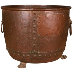 Antique Copper Log Bin