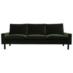 Handsome Artifort Streamline Emerald Velvet Sofa