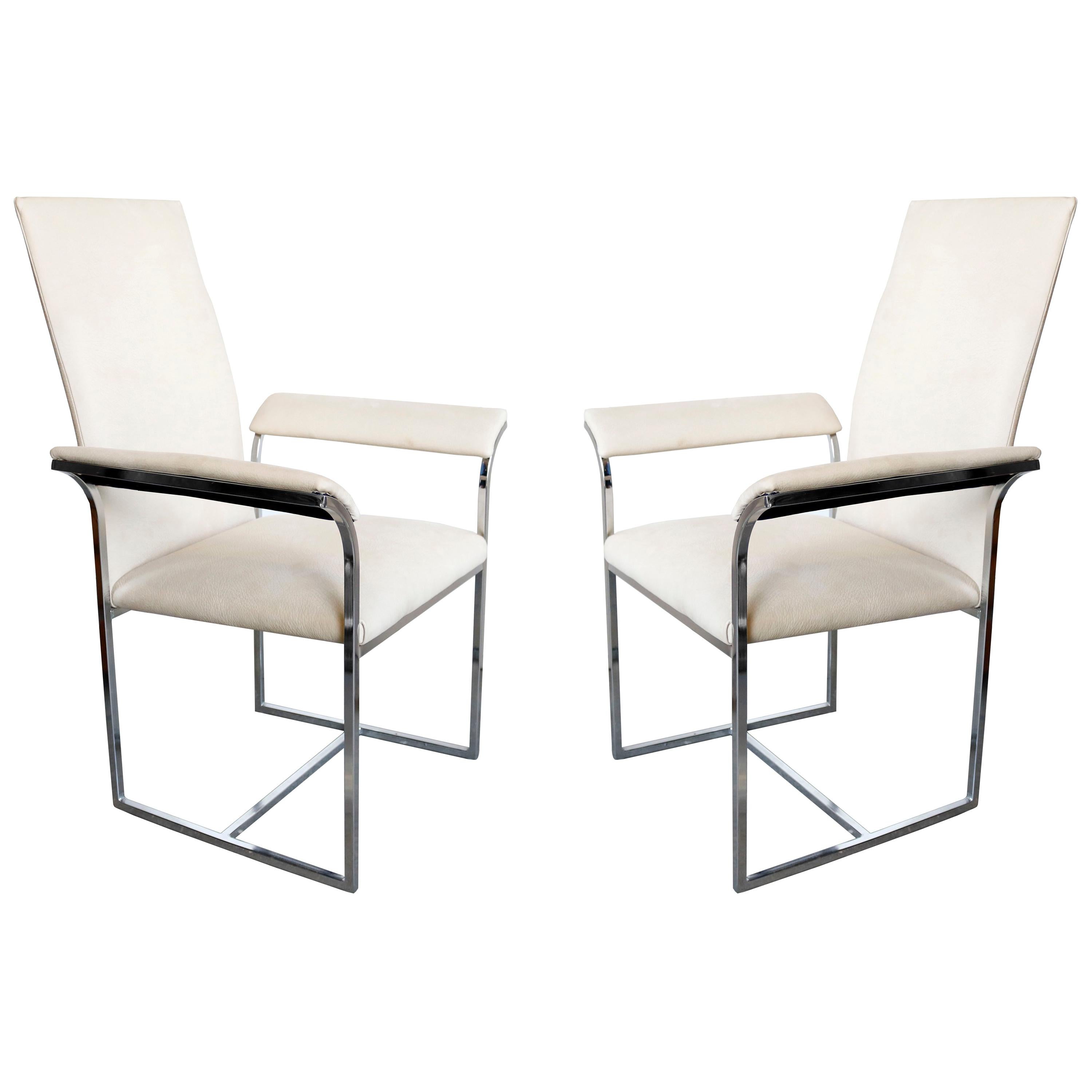 A Pair of Chairs by Milo Baughman for Thayer Coggin