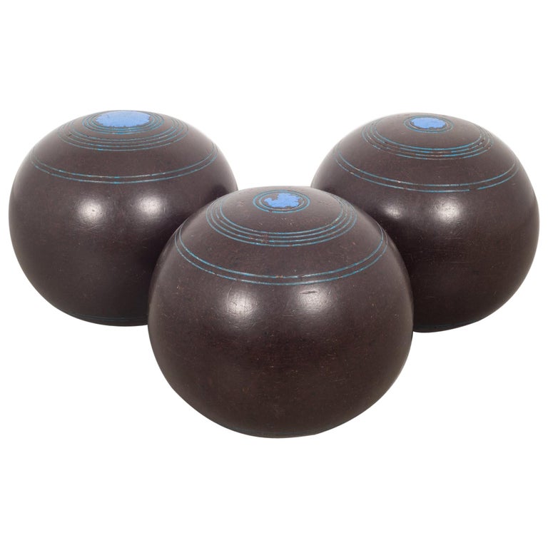 Set of Vintage Bakelite Lawn Balls, circa 1958 For Sale at 1stDibs
