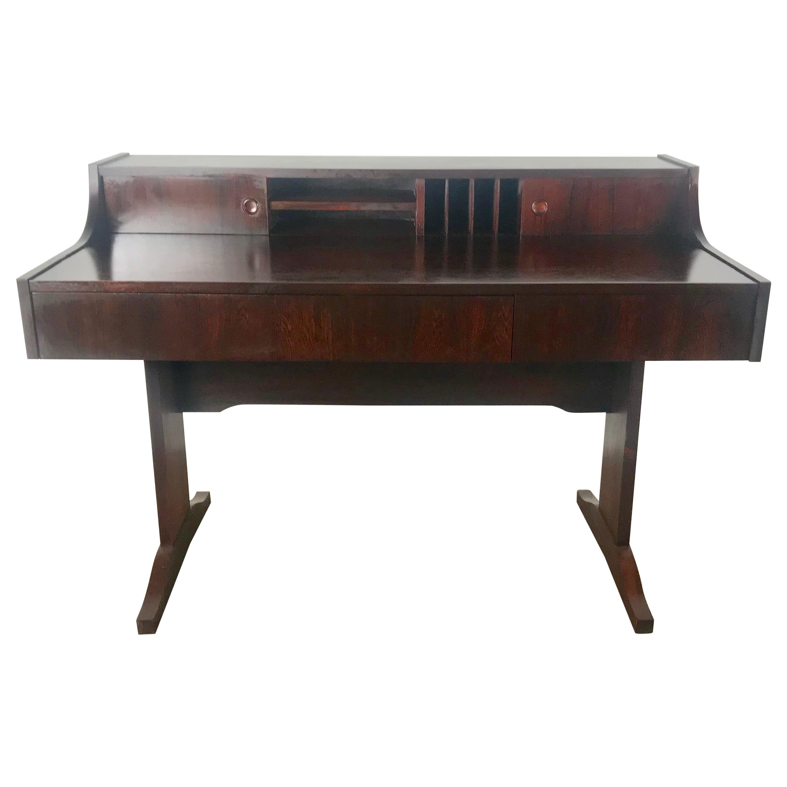 Stunning Danish Modern Rosewood Desk Attributed to Peter Løvig Nielsen Dansk