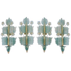 Barovier & Toso Set of 4 Wall Lamps ´Grand Hotel´