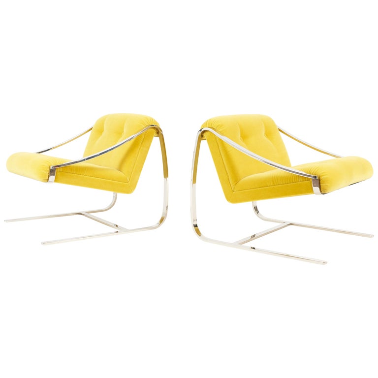 Charles Gibilterra "Plaza" Lounge Chairs for Brueton 1