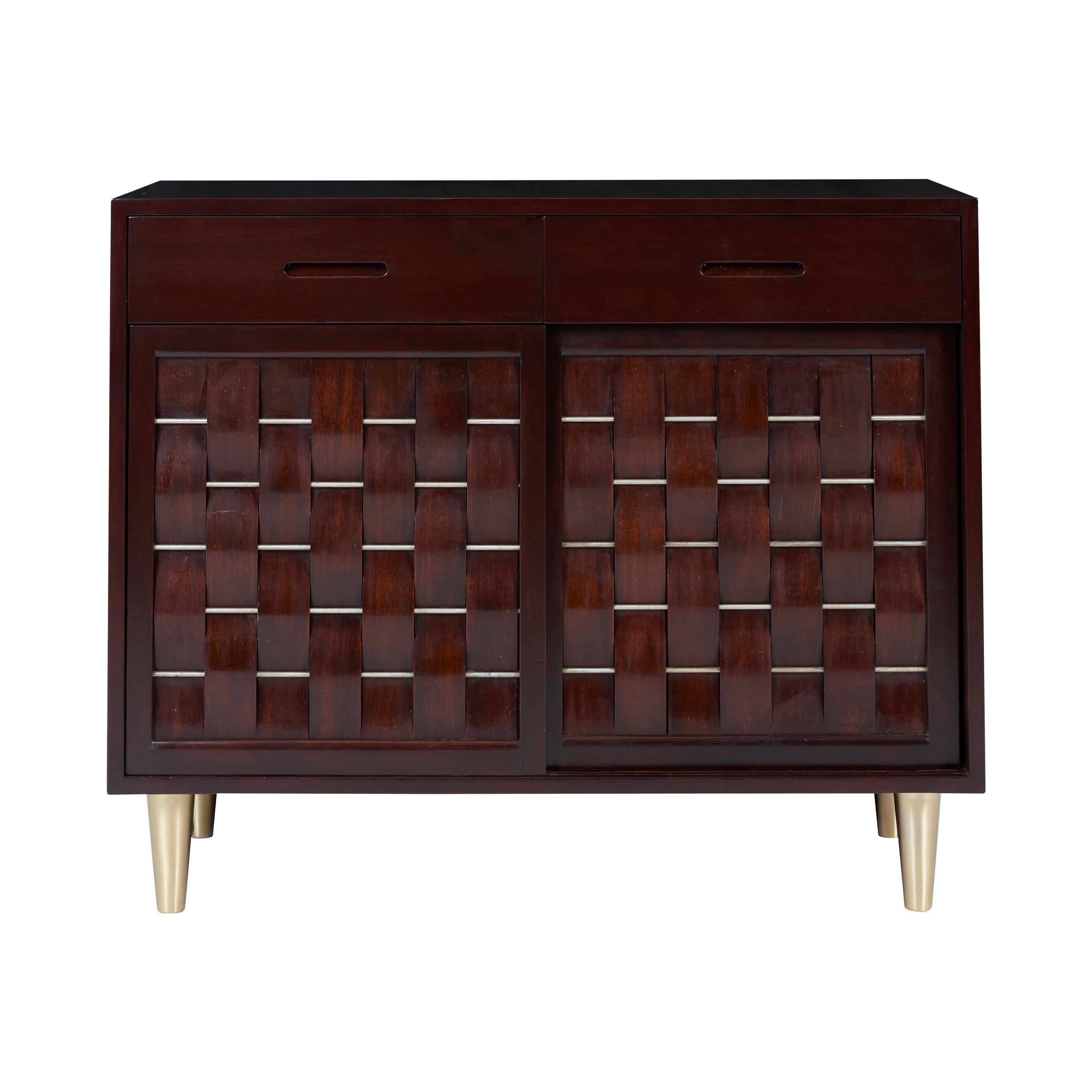 Dunbar Woven Front Credenza Chest by Edward Wormley