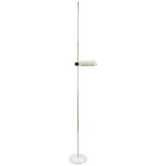 White Adjustable Floor Lamp Model 626 by Joe Colombo for O-Luce, 1970s