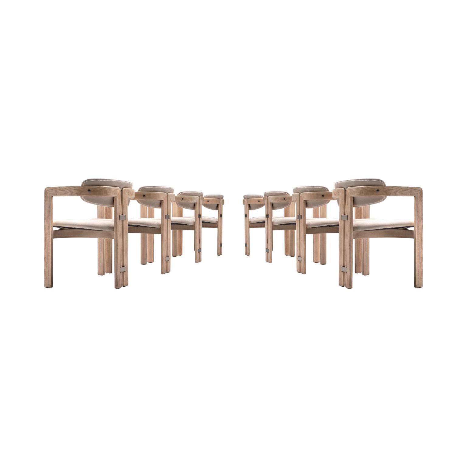 Augusto Savini Set of Eight Customized 'Pamplona' Chairs