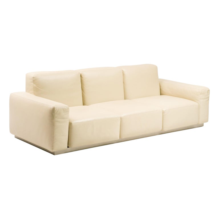 Zanotta Leather Upndown Sofa