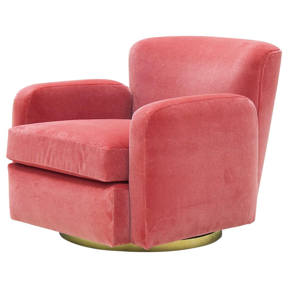 Darling Armchair with Ruby Velvet Fabric