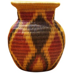 Colombian E Vase Hand-Braided