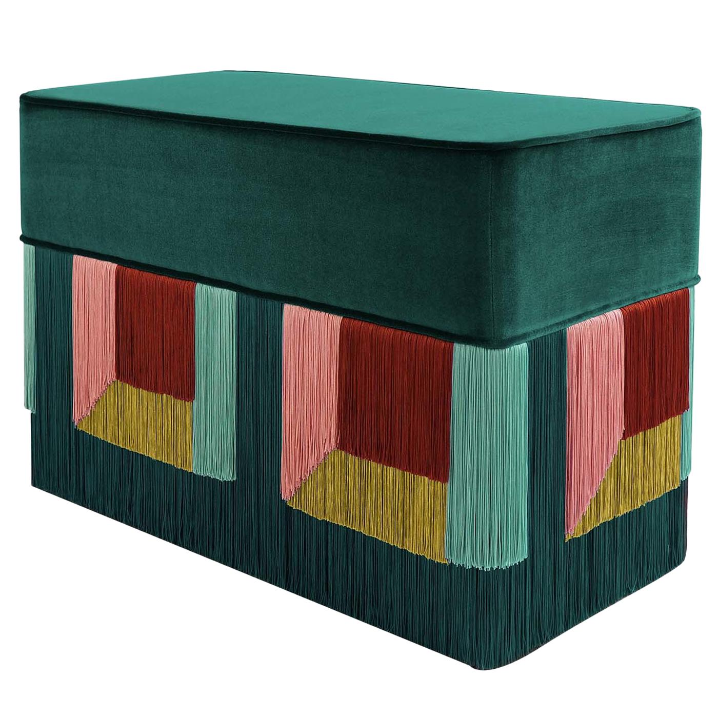 Couture Geometric Green Giò Bench