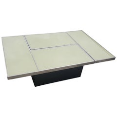 Stunning Sliding Coffee Table with Hidden Bar, Mid-Century Modern