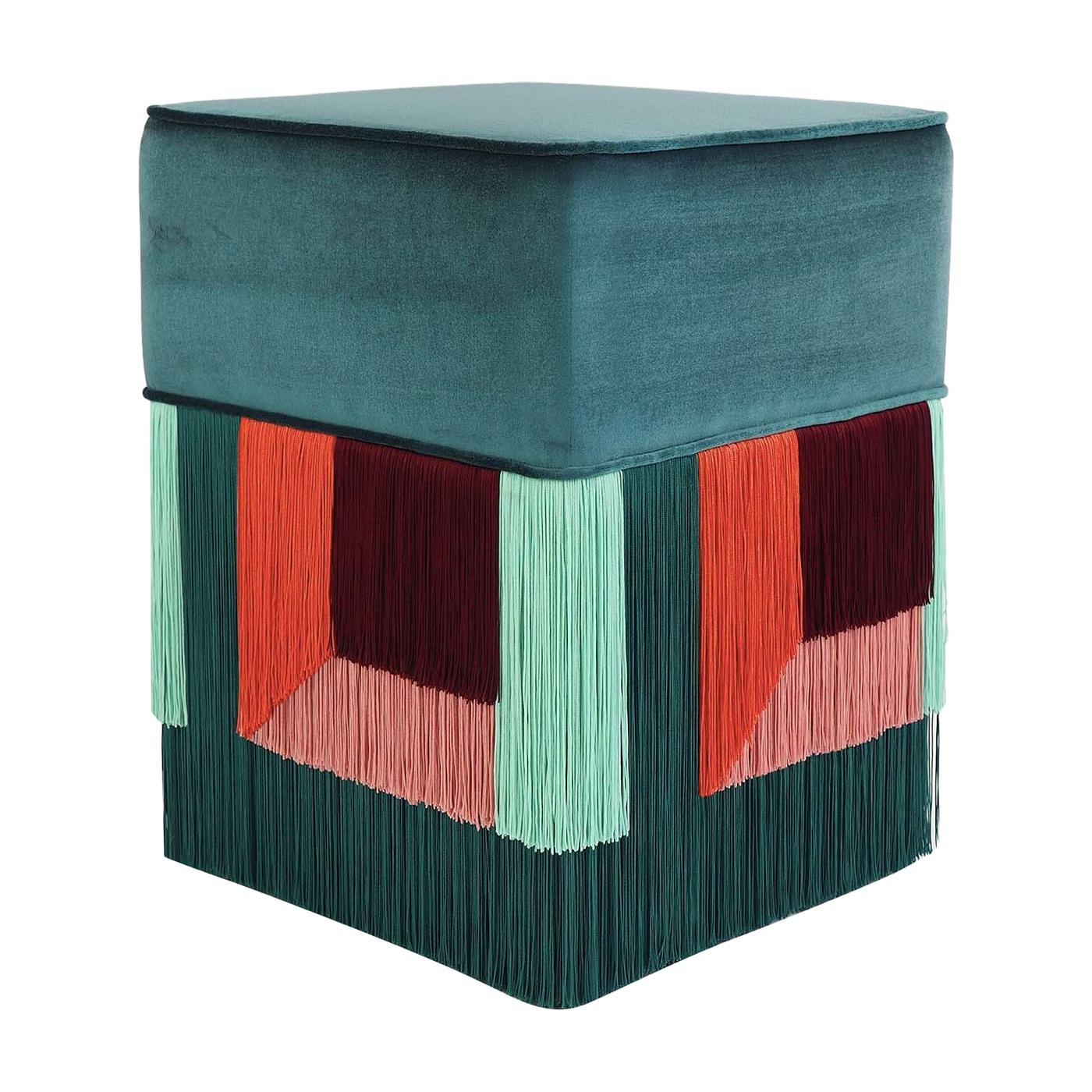 Couture Geometric Giò Ottoman For Sale