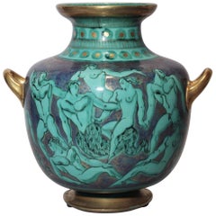 1940s Jean Mayodon Antic Style Vase, Sèvres