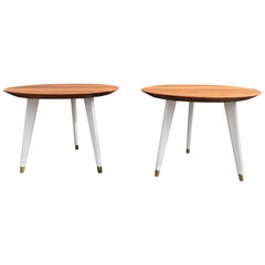 Pair of Side Tables or End Tables in the style of Gio Ponti 